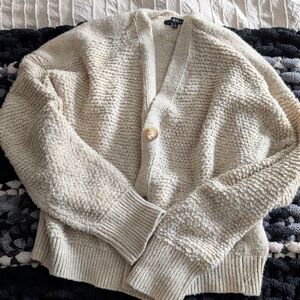 Cropped Oversized Cardigan